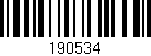 Código de barras (EAN, GTIN, SKU, ISBN): '190534'