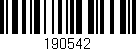 Código de barras (EAN, GTIN, SKU, ISBN): '190542'