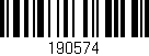 Código de barras (EAN, GTIN, SKU, ISBN): '190574'