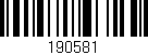 Código de barras (EAN, GTIN, SKU, ISBN): '190581'