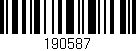 Código de barras (EAN, GTIN, SKU, ISBN): '190587'