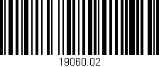 Código de barras (EAN, GTIN, SKU, ISBN): '19060.02'