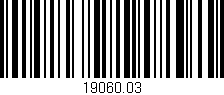 Código de barras (EAN, GTIN, SKU, ISBN): '19060.03'