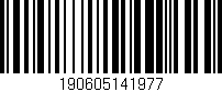 Código de barras (EAN, GTIN, SKU, ISBN): '190605141977'