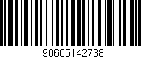 Código de barras (EAN, GTIN, SKU, ISBN): '190605142738'