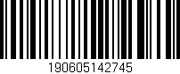 Código de barras (EAN, GTIN, SKU, ISBN): '190605142745'