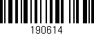 Código de barras (EAN, GTIN, SKU, ISBN): '190614'