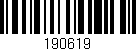 Código de barras (EAN, GTIN, SKU, ISBN): '190619'