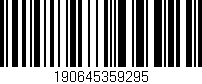 Código de barras (EAN, GTIN, SKU, ISBN): '190645359295'