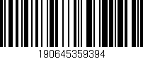Código de barras (EAN, GTIN, SKU, ISBN): '190645359394'