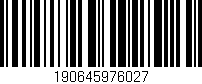 Código de barras (EAN, GTIN, SKU, ISBN): '190645976027'