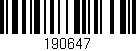 Código de barras (EAN, GTIN, SKU, ISBN): '190647'