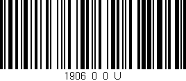 Código de barras (EAN, GTIN, SKU, ISBN): '1906_0_0_U'