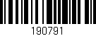 Código de barras (EAN, GTIN, SKU, ISBN): '190791'
