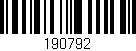 Código de barras (EAN, GTIN, SKU, ISBN): '190792'