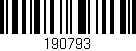 Código de barras (EAN, GTIN, SKU, ISBN): '190793'