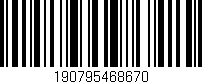 Código de barras (EAN, GTIN, SKU, ISBN): '190795468670'