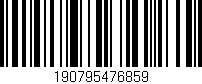 Código de barras (EAN, GTIN, SKU, ISBN): '190795476859'