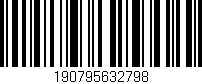 Código de barras (EAN, GTIN, SKU, ISBN): '190795632798'