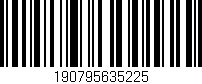 Código de barras (EAN, GTIN, SKU, ISBN): '190795635225'