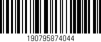 Código de barras (EAN, GTIN, SKU, ISBN): '190795874044'