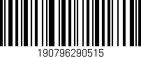 Código de barras (EAN, GTIN, SKU, ISBN): '190796290515'