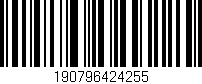 Código de barras (EAN, GTIN, SKU, ISBN): '190796424255'