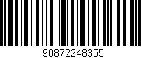 Código de barras (EAN, GTIN, SKU, ISBN): '190872248355'