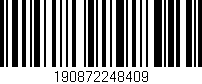 Código de barras (EAN, GTIN, SKU, ISBN): '190872248409'