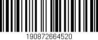 Código de barras (EAN, GTIN, SKU, ISBN): '190872664520'