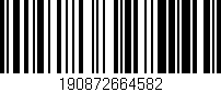 Código de barras (EAN, GTIN, SKU, ISBN): '190872664582'