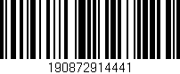 Código de barras (EAN, GTIN, SKU, ISBN): '190872914441'