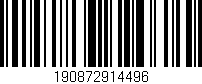 Código de barras (EAN, GTIN, SKU, ISBN): '190872914496'