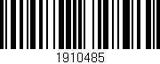 Código de barras (EAN, GTIN, SKU, ISBN): '1910485'