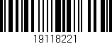 Código de barras (EAN, GTIN, SKU, ISBN): '19118221'