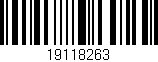 Código de barras (EAN, GTIN, SKU, ISBN): '19118263'