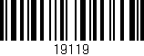 Código de barras (EAN, GTIN, SKU, ISBN): '19119'