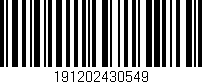 Código de barras (EAN, GTIN, SKU, ISBN): '191202430549'