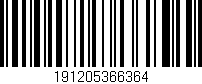 Código de barras (EAN, GTIN, SKU, ISBN): '191205366364'