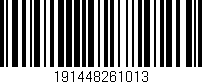 Código de barras (EAN, GTIN, SKU, ISBN): '191448261013'
