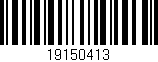 Código de barras (EAN, GTIN, SKU, ISBN): '19150413'