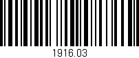 Código de barras (EAN, GTIN, SKU, ISBN): '1916.03'