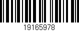 Código de barras (EAN, GTIN, SKU, ISBN): '19165978'