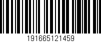 Código de barras (EAN, GTIN, SKU, ISBN): '191665121459'