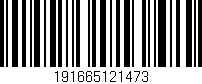 Código de barras (EAN, GTIN, SKU, ISBN): '191665121473'