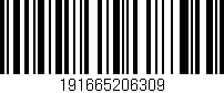 Código de barras (EAN, GTIN, SKU, ISBN): '191665206309'