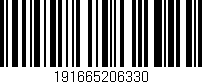Código de barras (EAN, GTIN, SKU, ISBN): '191665206330'