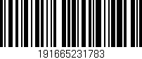 Código de barras (EAN, GTIN, SKU, ISBN): '191665231783'