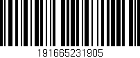 Código de barras (EAN, GTIN, SKU, ISBN): '191665231905'
