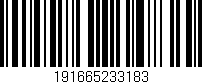 Código de barras (EAN, GTIN, SKU, ISBN): '191665233183'